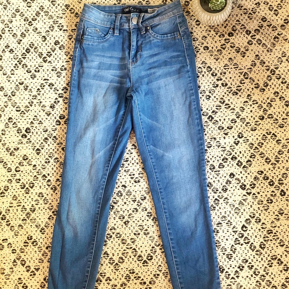 High rise skinny jeans